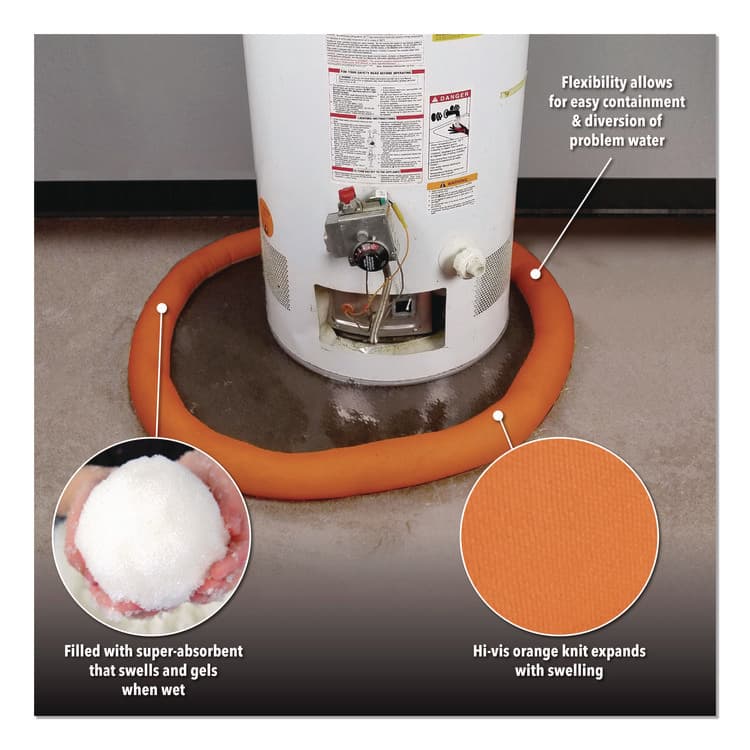 ABSORBENT SPECIALTY PRODUCTS Indoor Bucket Kit, (1) Bucket, (10) 4 ft Water Dams, (6) 10 ft Water Dams (QKDWUGGCO) thumbnail 4