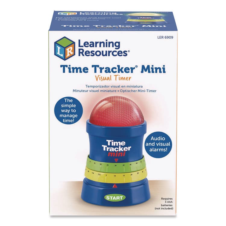 LEARNING RESOURCES Time Tracker Mini, LCD, 4.1 x 6.1 x 4.1, Assorted Colors, 4 Timers (LRNLER6909) thumbnail 3
