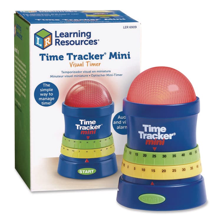 LEARNING RESOURCES Time Tracker Mini, LCD, 4.1 x 6.1 x 4.1, Assorted Colors, 4 Timers (LRNLER6909) thumbnail 4
