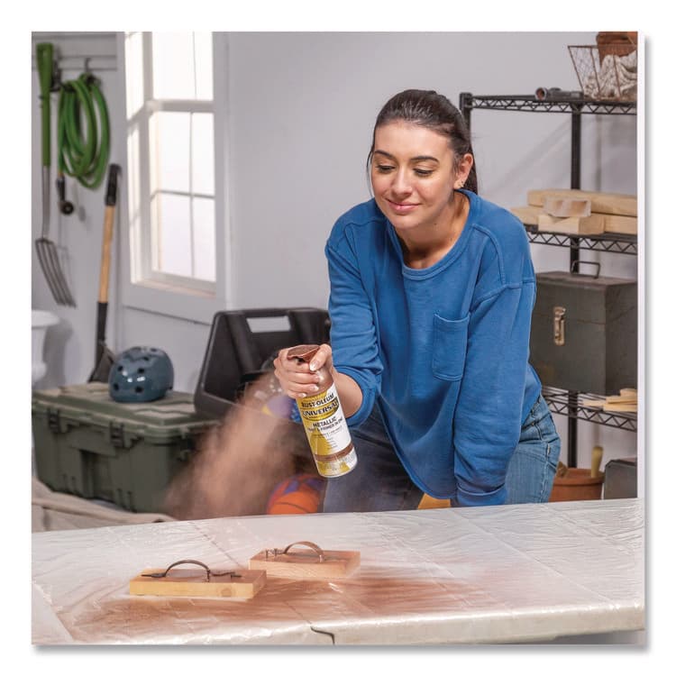 RUST-OLEUM CORPORATION Universal Premium Spray Paint, Aged Copper, 12 oz Aerosol Can, 6/Carton (RST249132) thumbnail 3