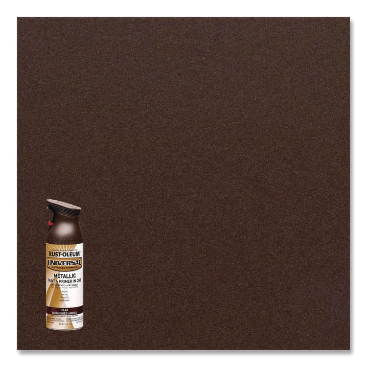 RUST-OLEUM CORPORATION Universal Premium Spray Paint, Flat Amber, 12 oz Aerosol Can, 6/Carton (RST271472) thumbnail 3