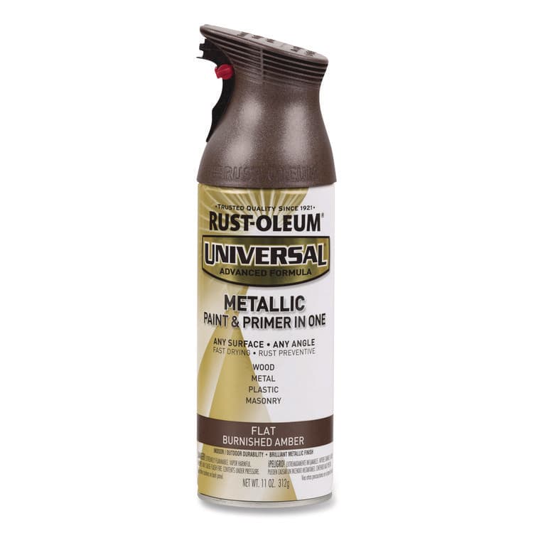 RUST-OLEUM CORPORATION Universal Premium Spray Paint, Flat Amber, 12 oz Aerosol Can (RST271472EA)