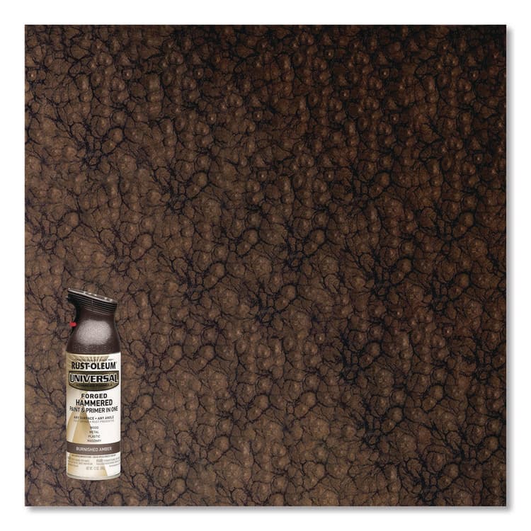 RUST-OLEUM CORPORATION Universal Premium Spray Paint, Hammer Amber, 12 oz Aerosol Can, 6/Carton (RST271480) thumbnail 4