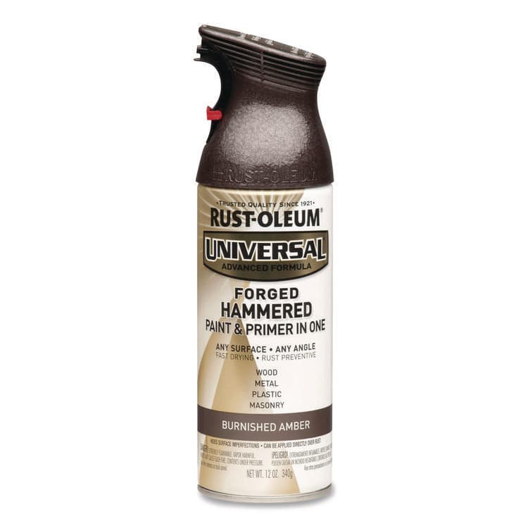 RUST-OLEUM CORPORATION Universal Premium Spray Paint, Hammer Amber, 12 oz Aerosol Can, 6/Carton (RST271480) thumbnail 2