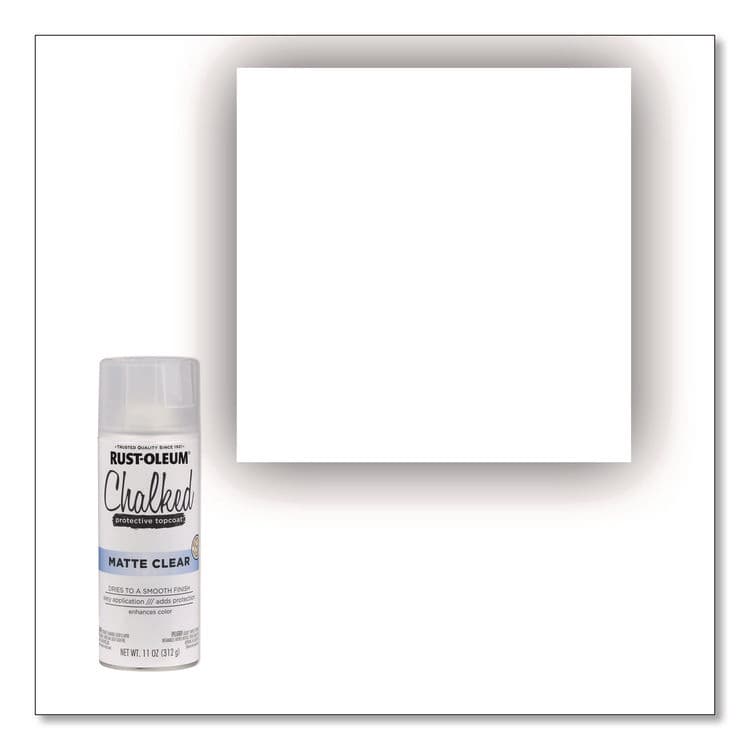 RUST-OLEUM CORPORATION Ultra Matte Chalked Paint, Matte Clear, 12 oz Aerosol Can, 6/Carton (RST302599) thumbnail 3