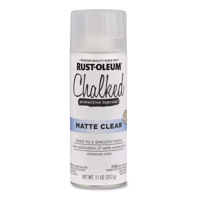 RUST-OLEUM CORPORATION Ultra Matte Chalked Paint, Matte Clear, 12 oz Aerosol Can, 6/Carton (RST302599) thumbnail 2
