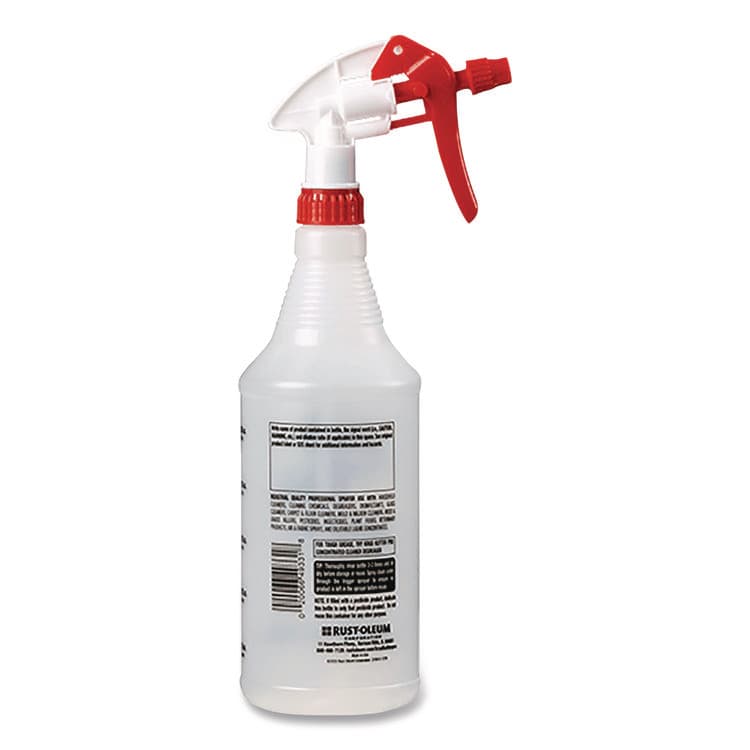RUST-OLEUM CORPORATION Empty Trigger Sprayer, 32 oz, Clear, 12/Carton (RST394872) thumbnail 2