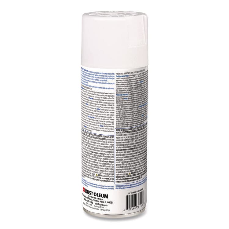RUST-OLEUM CORPORATION Painter's Touch 2X Ultra Cover Spray Paint, High Gloss White, 12 oz Aerosol Can (RST331171EA) thumbnail 3