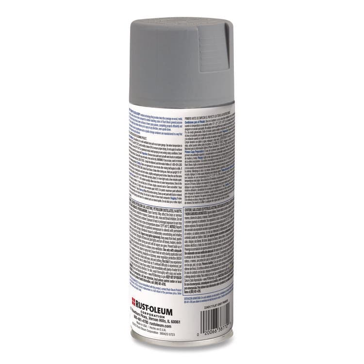 RUST-OLEUM CORPORATION Painter's Touch 2X Ultra Cover Spray Paint, Flat Gray, 12 oz Aerosol Can, 6/Carton (RST334017) thumbnail 2