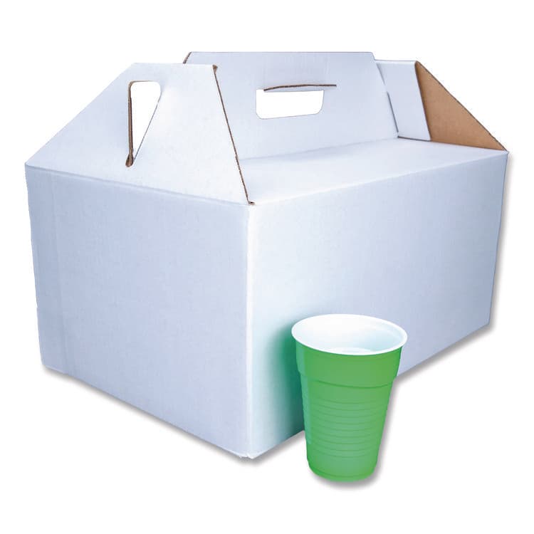 SOUTHERN CHAMPION TRAY Carryout Barn Boxes, Large Corugated, 12 x 18 x 9, White/Kraft, 25/Carton (SCH2763) thumbnail 4