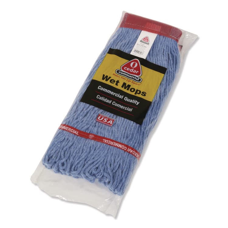 NEXSTEP COMMERCIAL PRODUCTS MaxiClean Loop-End Mop, Cotton/Synthetic, 24 oz, Blue (NCP97157) thumbnail 2