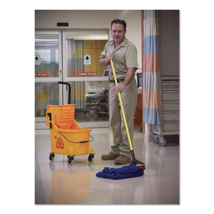 NEXSTEP COMMERCIAL PRODUCTS MaxiPlus Microfiber Loop-End Mop, Microfiber, 24 oz, Blue (NCP97207) thumbnail 4