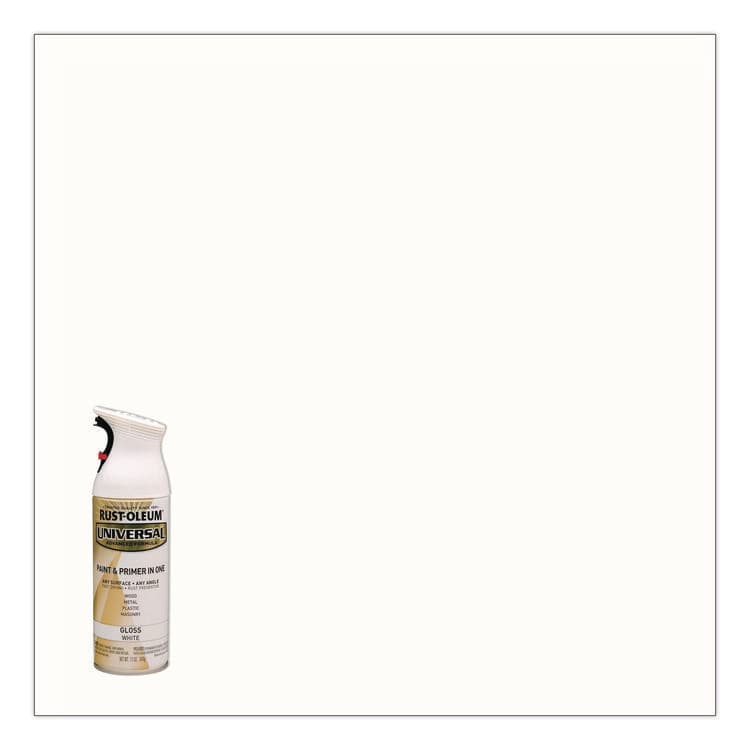 RUST-OLEUM CORPORATION Universal Premium Spray Paint, Gloss White, 12 oz Aerosol Can (RST245199EA) thumbnail 3
