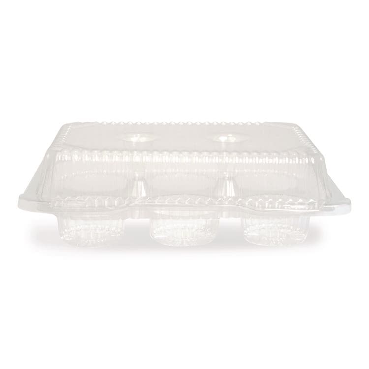 PLASTIFAR SA Bakery Containers, Muffin/Cupcake, 7.25 x 9.88 x 3.13, Clear, 250/Carton (PST18200)