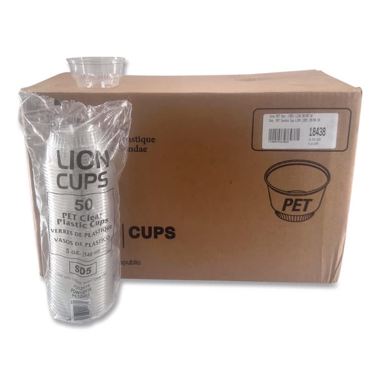 PLASTIFAR SA Plastic Cold Cups, Sundae, 5 oz, Clear, 1,000/Carton (PST18438) thumbnail 3