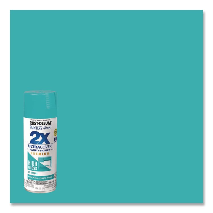 RUST-OLEUM CORPORATION Painter's Touch 2X Ultra Cover Spray Paint, High Gloss St. Tropez, 12 oz Aerosol Can (RST331175EA) thumbnail 4