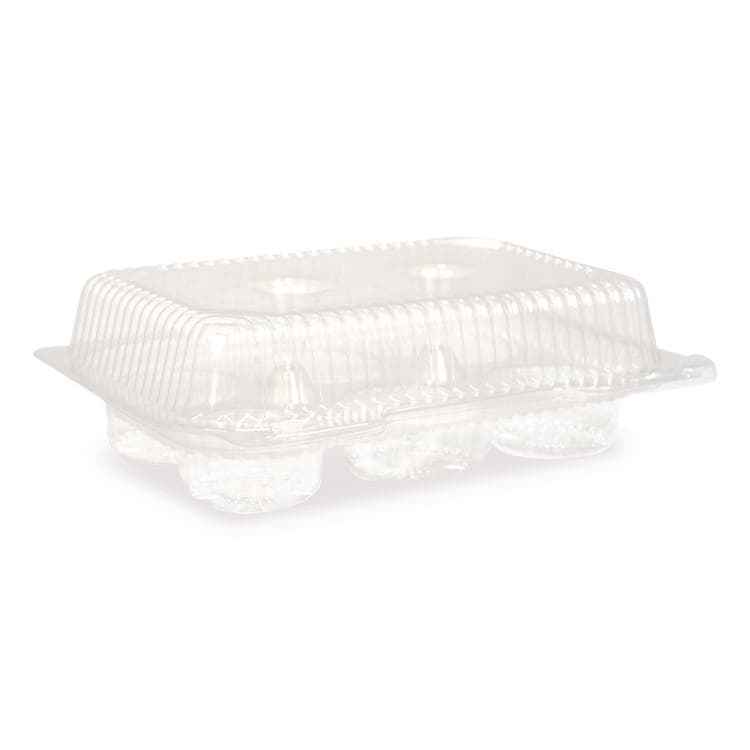 PLASTIFAR SA Bakery Containers, Muffin/Cupcake, 7.25 x 9.88 x 3.13, Clear, 250/Carton (PST18200) thumbnail 3