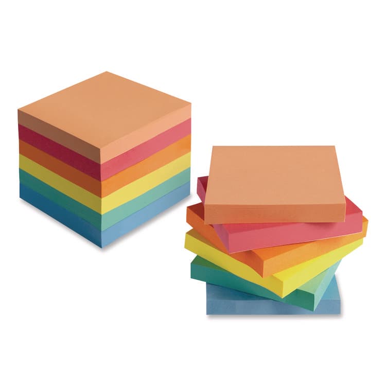 UNIVERSAL OFFICE PRODUCTS Ultra Sticky Note Pads, 3" x 3", Assorted, 100 Sheets/Pad, 24 Pads/Pack (UNV35631) thumbnail 3