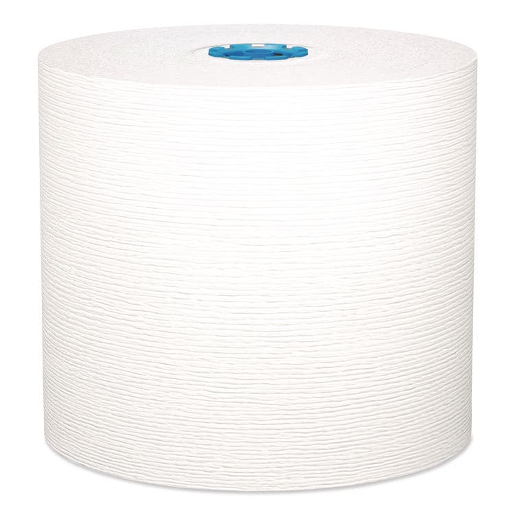 KIMBERLY CLARK Hard Roll Paper Towels with Premium Absorbency Pockets with Colored Core, Blue Core, 1-Ply, 7.5" x 700 ft, White, 6 Rolls/CT (KCC25637)