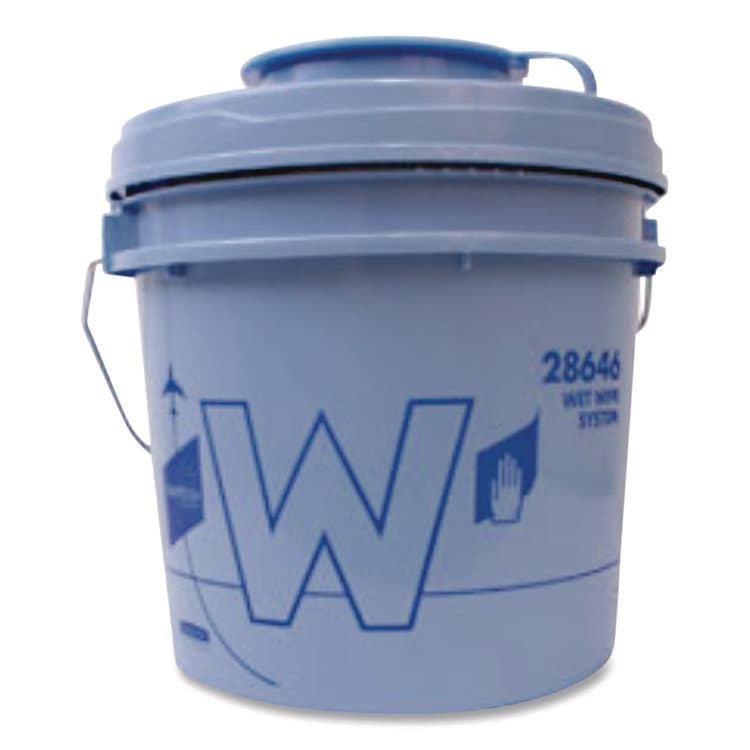 KIMBERLY-CLARK PROFESSIONAL W Aviation Wet Wipe System Bucket, 1 gal, Blue/Gray, 4/Carton (KCC28646) thumbnail 2