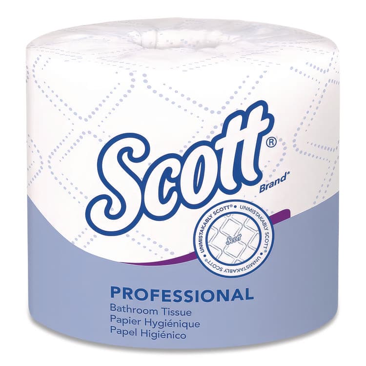KIMBERLY CLARK Essential Standard Roll Bathroom Tissue, Septic Safe, 2-Ply, White, 550 Sheets/Roll, 40 Rolls/Carton (KCC48040)