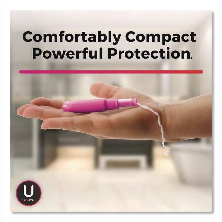 KIMBERLY CLARK U by Kotex Click Compact Tampons, Super Absorbency, 32/Pack (KCM51584) thumbnail 4