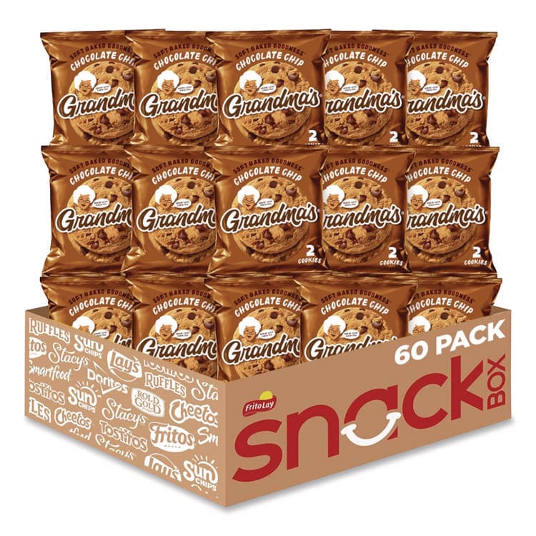 FRITO-LAY, . Cookies - Single Serve, Chocolate Chip, 2.5 oz Packet, 60/Carton (GRMFRI45092)