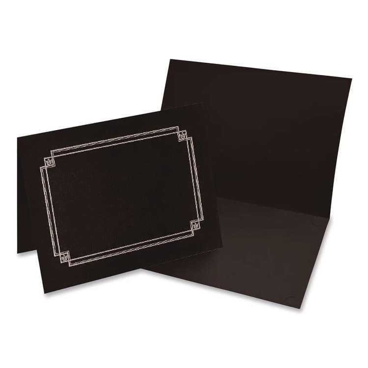 COSCO Premium Textured Certificate Holder, 12.65 x 9.75, Black, 3/Pack (GRP938603) thumbnail 4