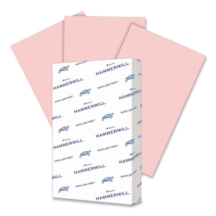 HAMMERMILL/HP EVERYDAY PAPERS Fore Multipurpose Print Paper, 20 lb Bond Weight, 8.5 x 14, Pink, 500/Ream (HAM103390)