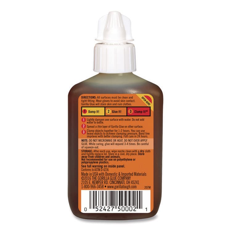 GORILLA GLUE COMPANY Original Formula Glue, 2 oz, Dries Light Brown (GOR5000206) thumbnail 2