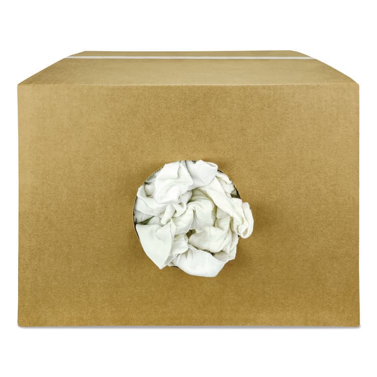 HOSPECO Sweatshirt Rags, Unscented, White, 8/lb, 25 lb/Carton (HOS33325)