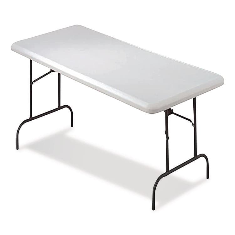 ICEBERG ENTERPRISES IndestrucTables Too 600 Series Folding Table, Rectangular, 72" x 30" x 29", Platinum (ICE65323) thumbnail 2