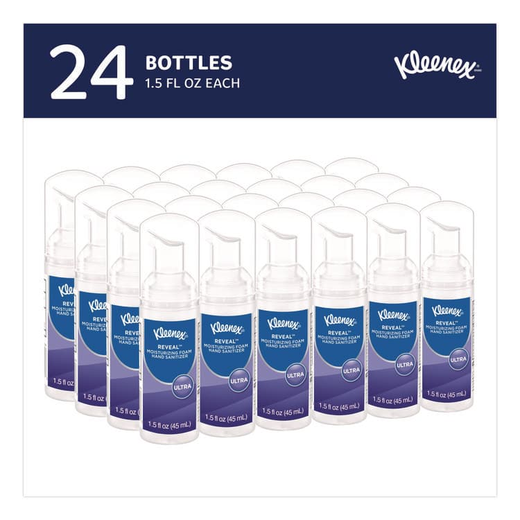 KIMBERLY CLARK Ultra Moisturizing Foam Hand Sanitizer, 1.5 oz Pump Bottle, Unscented, 24/Carton (KCC34604) thumbnail 3