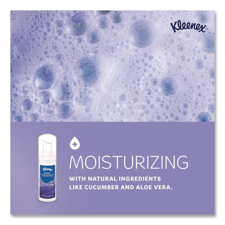 KIMBERLY CLARK Ultra Moisturizing Foam Hand Sanitizer, 1.5 oz Pump Bottle, Unscented (KCC34604EA) thumbnail 3