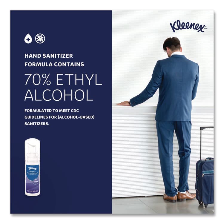 KIMBERLY CLARK Ultra Moisturizing Foam Hand Sanitizer, 1.5 oz Pump Bottle, Unscented (KCC34604EA) thumbnail 4