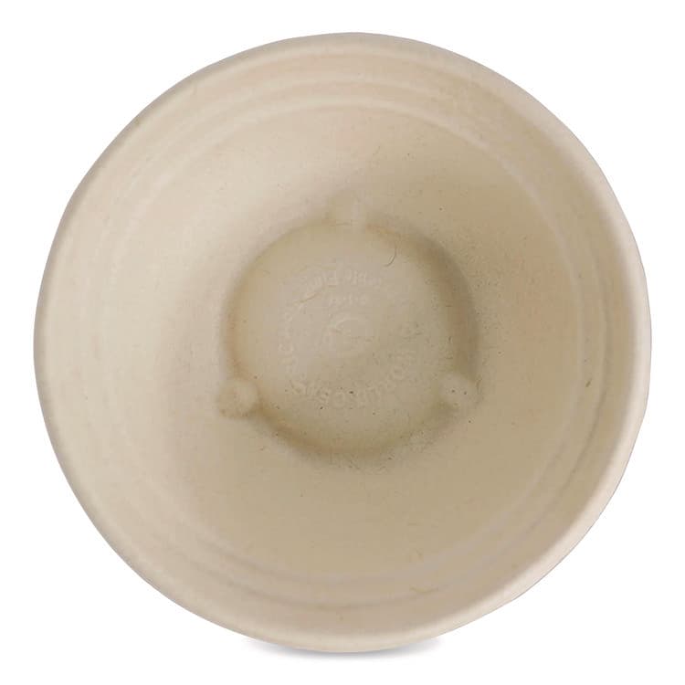 WORLD CENTRIC Fiber Barrel Bowls, 8 oz, 4.5" diameter x 1.8" h, Natural, Paper, 500/Carton (WORBBSCU8LFS) thumbnail 2