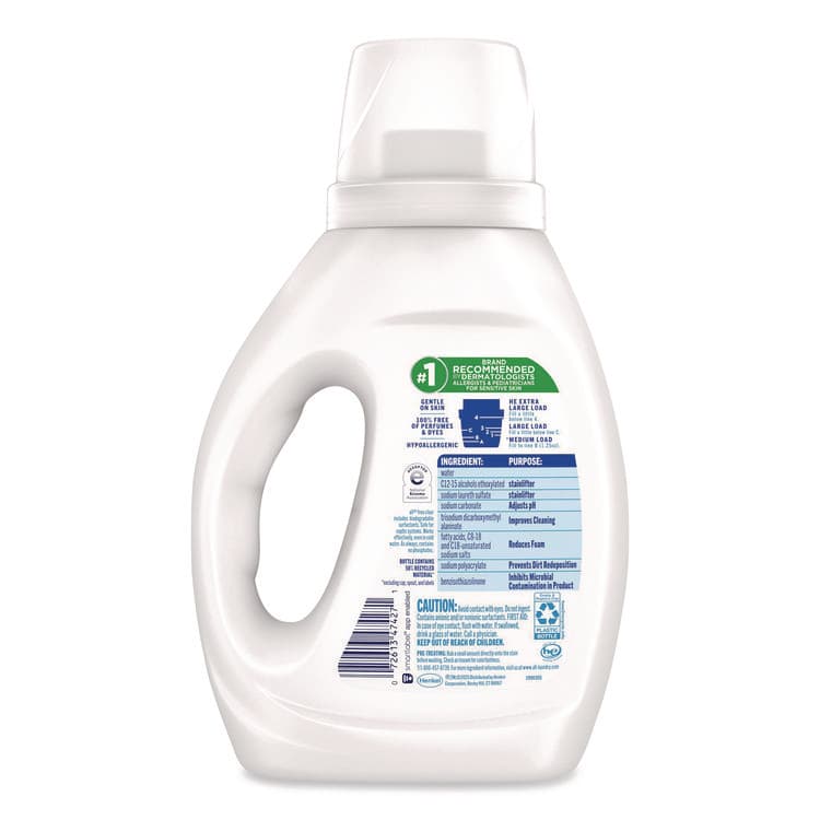 DIAL PROFESSIONAL Free Clear HE Laundry Detergent, 24 Loads, Unscented, 30 oz Bottle, 6/Carton (DIA47427) thumbnail 3
