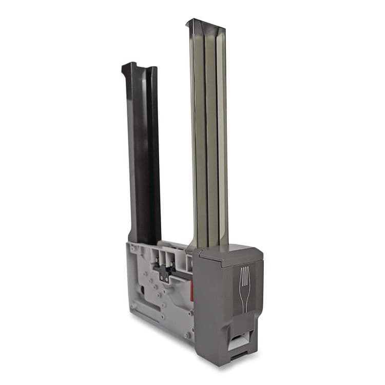 WORLD CENTRIC Cutlery Dispenser Tower, Holds 125 Forks, 2.6 x 15.4, Gray, 10/Carton (WORDPCPLF)