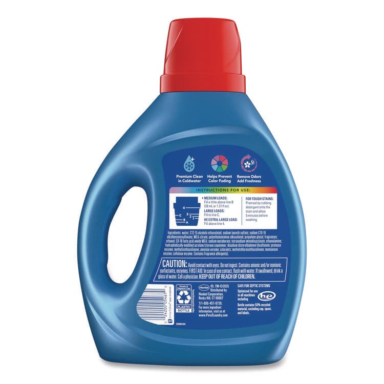 DIAL PROFESSIONAL Intense Fresh Liquid Laundry Detergent, 64 Loads, 84 oz Bottle, 4/Carton (DIA05468) thumbnail 3