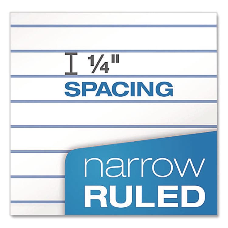 AMPAD/DIV. OF AMERCN PD&PPR Gold Fibre Writing Pads, Narrow Rule, (50) White 8.5 x 11 Sheets, Dozen (AMP20072R) thumbnail 4