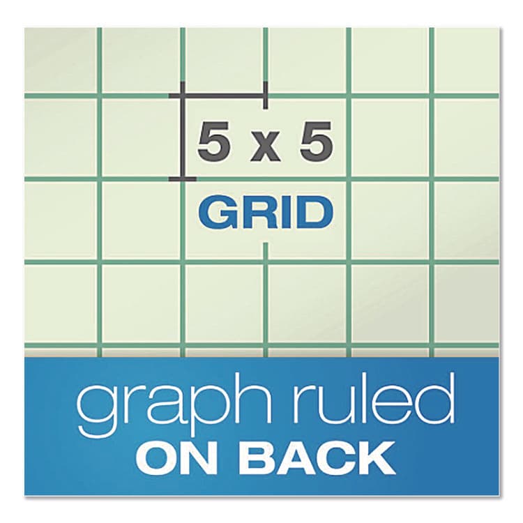 AMPAD/DIV. OF AMERCN PD&PPR Evidence Engineer's Computation Pad, Quadrille Rule (5 sq/in, 1 sq/in), (200) Green-Tint 8.5 x 11 Sheets (AMP22144) thumbnail 3