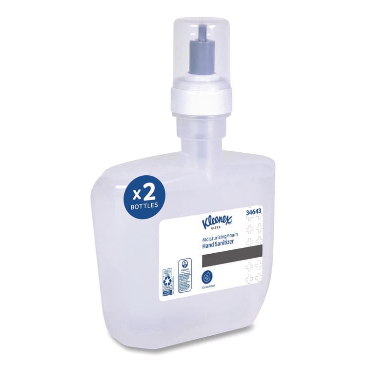 KIMBERLY CLARK Ultra Moisturizing Foam Hand Sanitizer, 1,200 mL Cassette, Unscented, 2/Carton (KCC34643) thumbnail 3