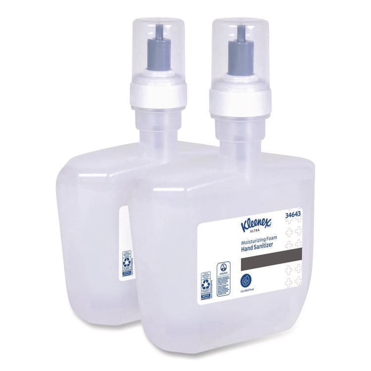KIMBERLY CLARK Ultra Moisturizing Foam Hand Sanitizer, 1,200 mL Cassette, Unscented, 2/Carton (KCC34643)