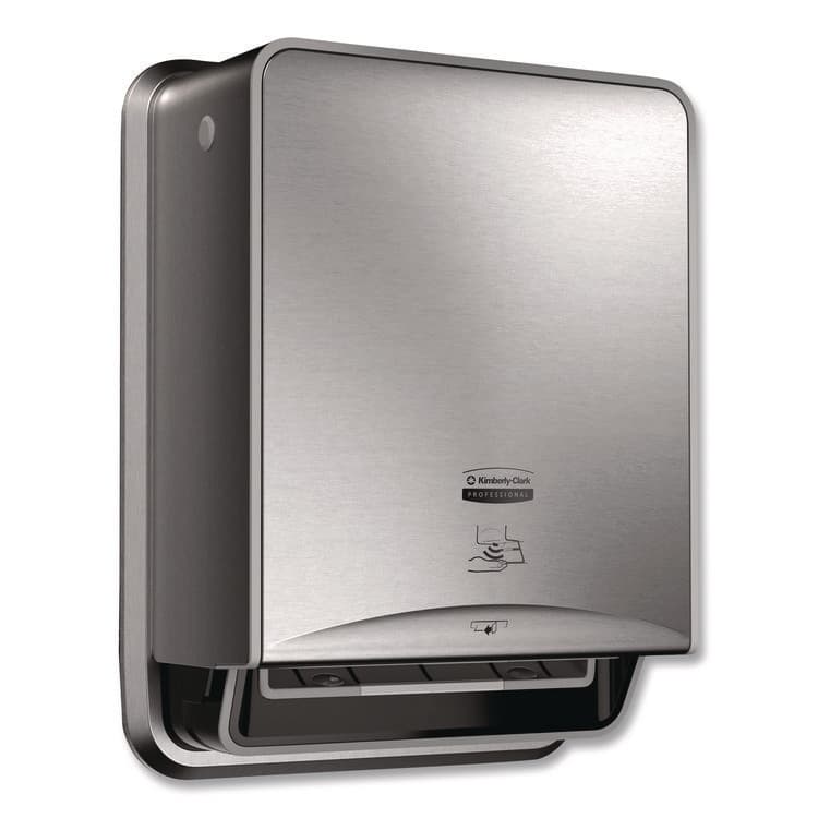 KIMBERLY CLARK ICON Automatic Roll Towel Recessed Dispenser Housing, Narrow without Trim Panel, Stainless Steel (KCC53697)