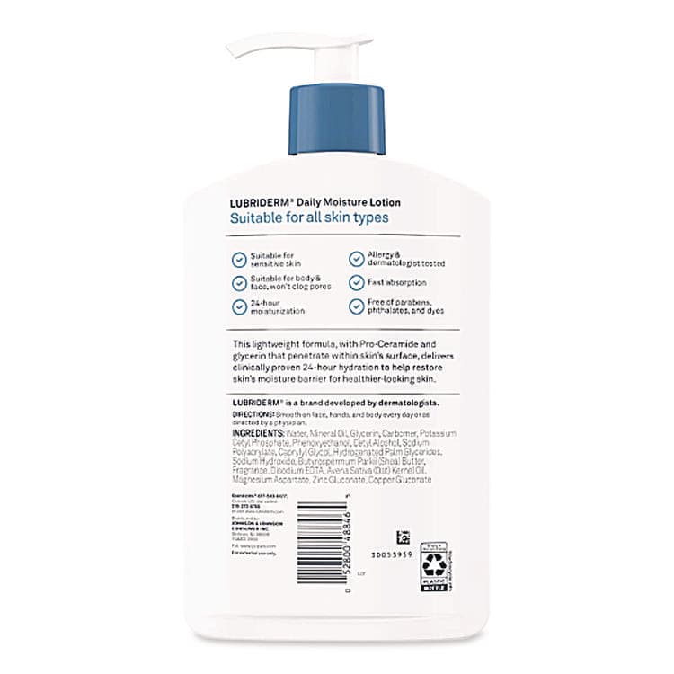 JOHNSON & JOHNSON Skin Therapy Hand and Body Lotion, 16 oz Pump Bottle, Fragrance-Free (PFI48323EA) thumbnail 2