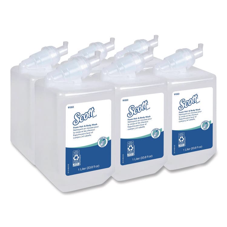 KIMBERLY CLARK Pro Foam Hair and Body Wash, Floral Scent, 1,000 mL, 6/Carton (KCC91553)