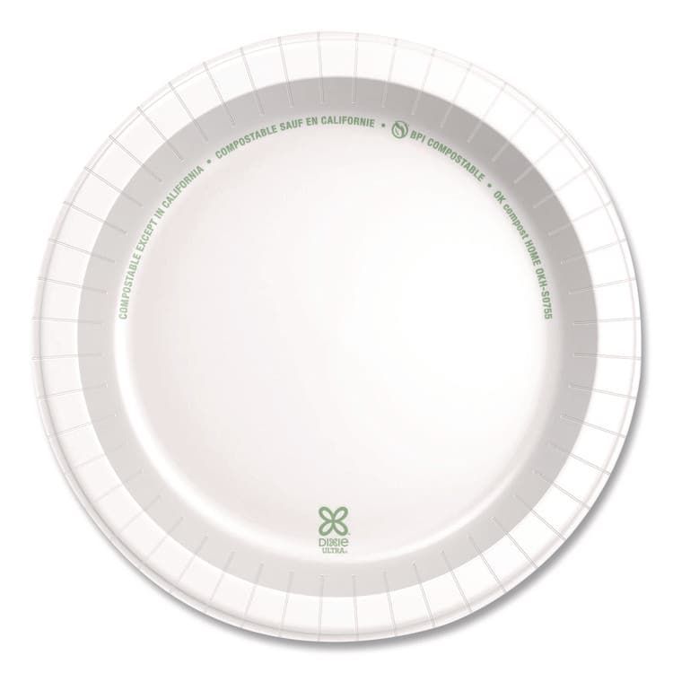 DIXIE FOOD SERVICE Heavy-Weight Paper Plates, 8.5" dia, 125/Pack, 4 Packs/Carton (DXESXP9W) thumbnail 4