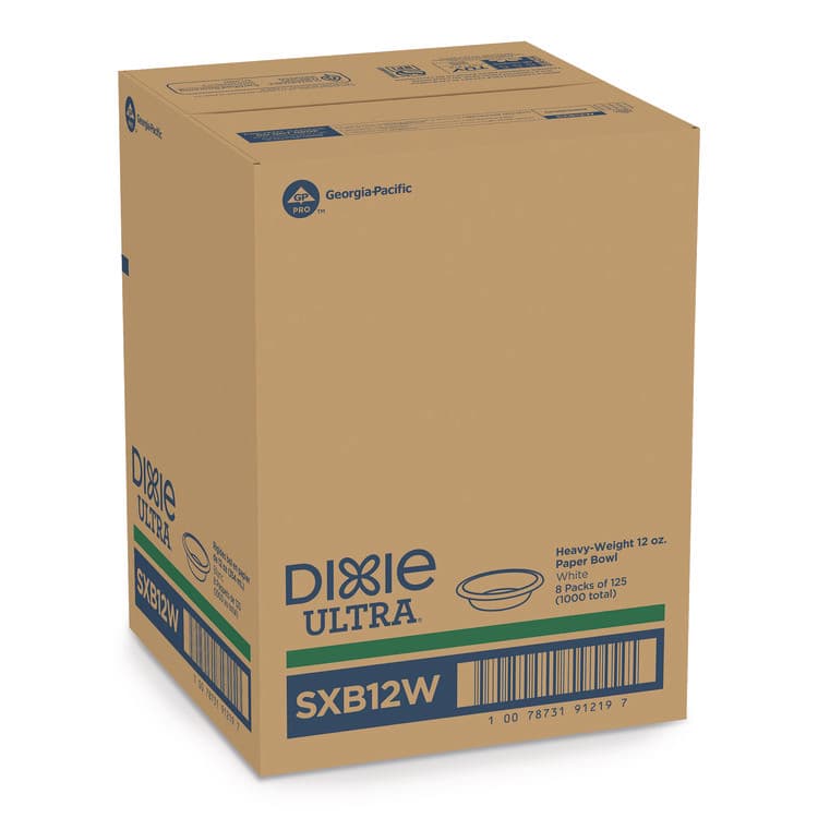 DIXIE FOOD SERVICE Pathways Heavyweight Paper Bowls, WiseSize, 12 oz, Green/Burgundy, 125/Pack (DXESXB12WSPK) thumbnail 2