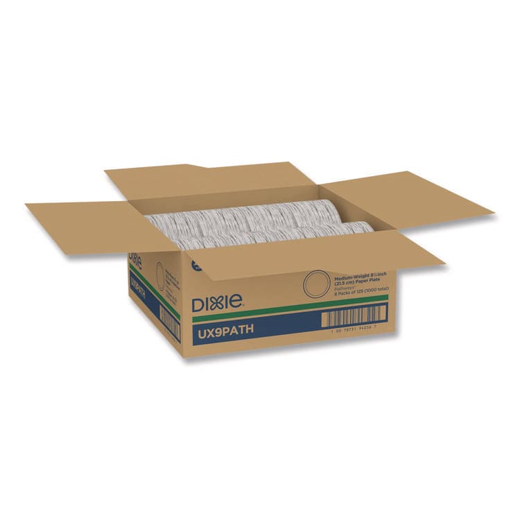 DIXIE FOOD SERVICE Pathways Soak-Proof Shield Mediumweight Paper Plates, 8.5" dia., Green/Burgundy, 1,000/Carton (DXEUX9PATH) thumbnail 4