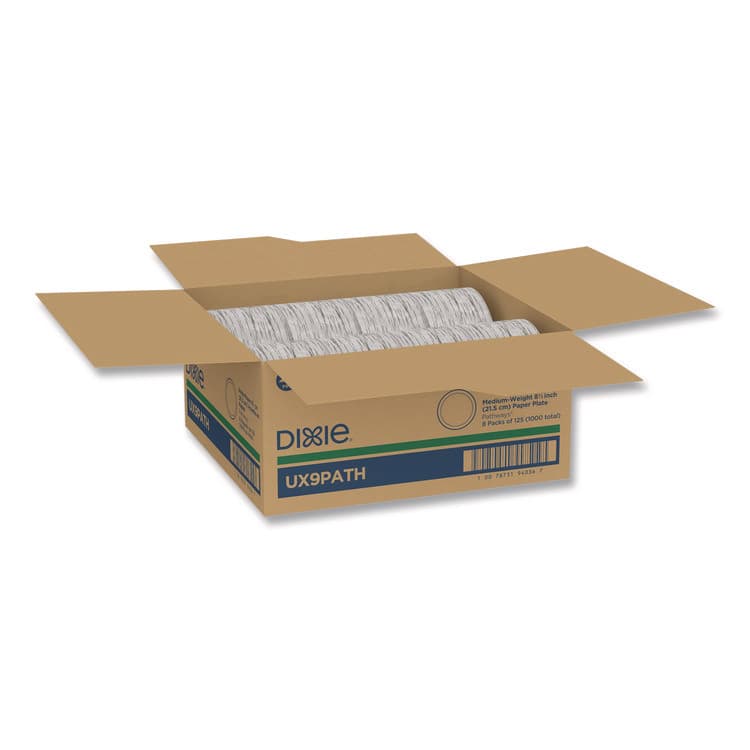 DIXIE FOOD SERVICE Pathways Soak-Proof Shield Mediumweight Paper Plates, 8.5" dia, Green/Burgundy, 125/Pack (DXEUX9PATHPK) thumbnail 4